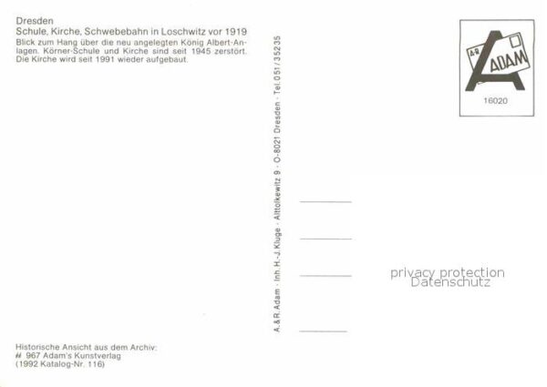 Loschwitz Schule Kirche Schwebebahn – Bild 2
