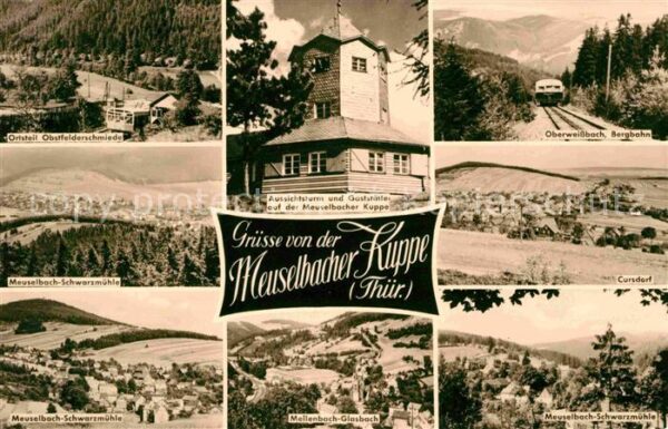 Meuselbach-Schwarzmuehle Aussichtsturm Meuselbacher Kuppe Cursdo
