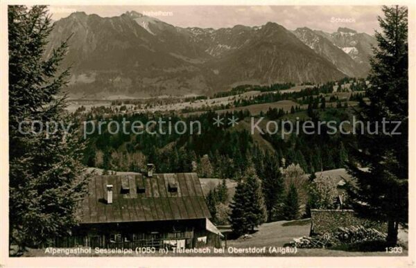 Oberstdorf Tiefenbach Alpengasthof Sesselalpe