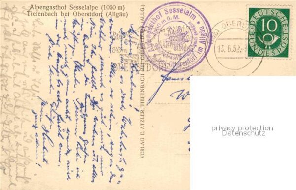 Oberstdorf Tiefenbach Alpengasthof Sesselalpe – Bild 2