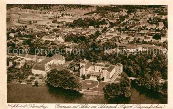 Rheinsberg Luftaufnahme Schloss Park See Junkers