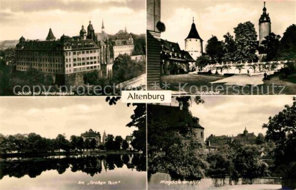 Altenburg Naumburg Schloßhof Magdalenenstift Großen Teich