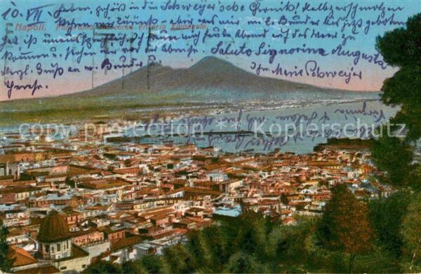 Napoli Neapel Panorama Hafen