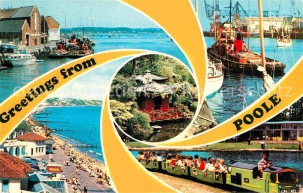 Poole Dorset Hafen Strand Parkeisenbahn