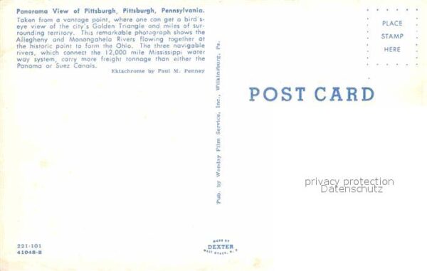 Pittsburg Pennsylvania City Panorama – Bild 2