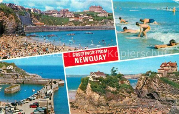 Newquay Strand Hafen Surfen
