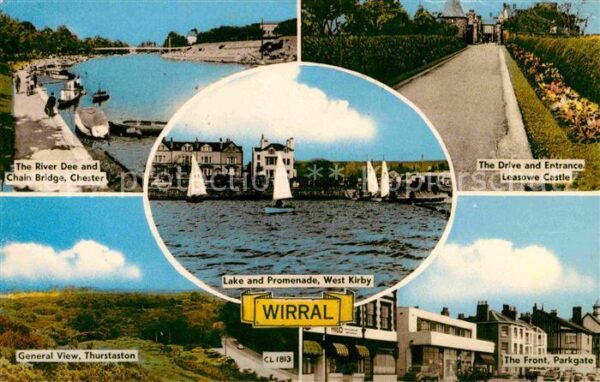 Wirral United Kingdom River Dee Chain Bridge Chester Leasowe