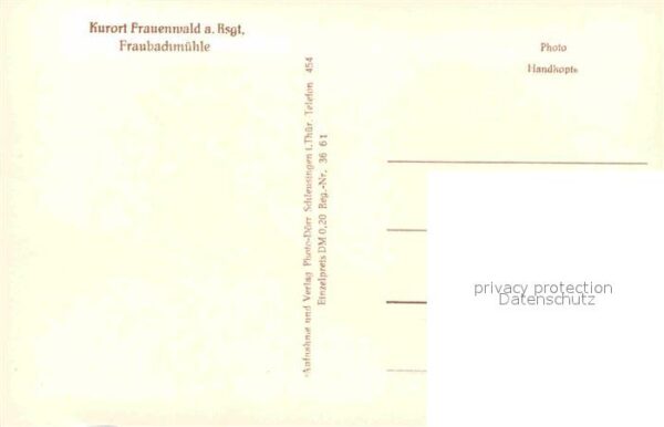 Frauenwald Thueringen Fraubachmühle – Bild 2