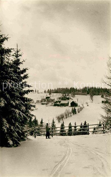 Schellerhau Winter Panorama