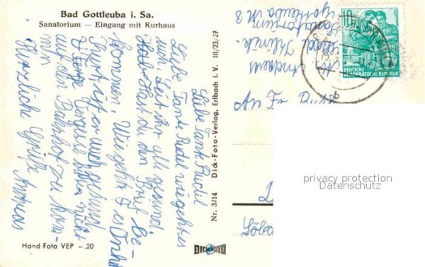 Gottleuba-Berggiesshuebel Bad Sanatorium Kurhaus – Bild 2