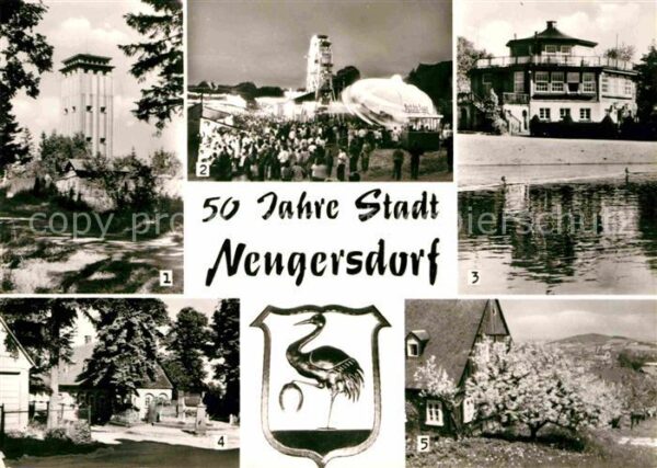 Neugersdorf Sachsen Wasserturm Jacobimarkt Volksbad Pavillo