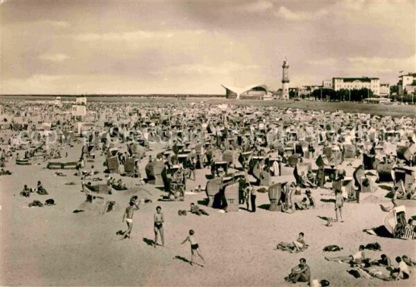 Warnemuende Ostseebad Strans Leuchtturm Teepott