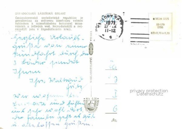 Marienbad Tschechien Boehmen Karlsbad Franzesbad – Bild 2