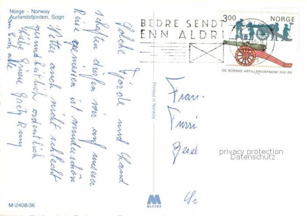 Norwegen Norge Aurlandsfjorden Sogn – Bild 2