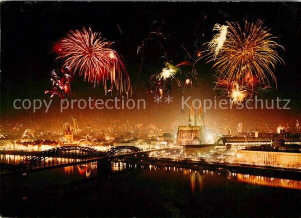 Budapest Feuerwerk Donau