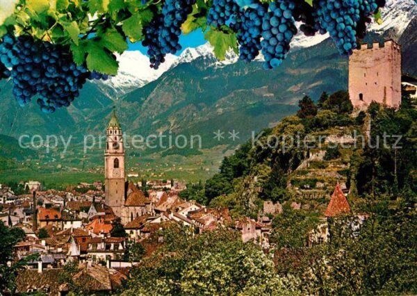 Meran Merano Kurstadt Panorama Kirche