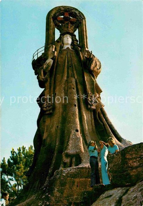 Bayona Spanien Felsen Jungfraustatue