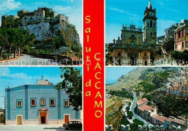 Caccamo Palermo Burg Kirche San Giorgio Martire Stadtan