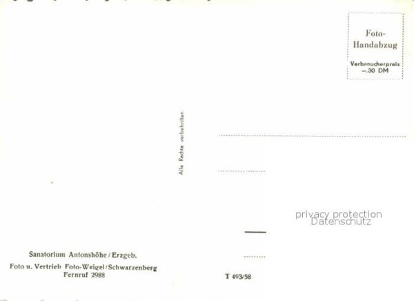 Antonshoehe Breitenbrunn Sanatorium – Bild 2