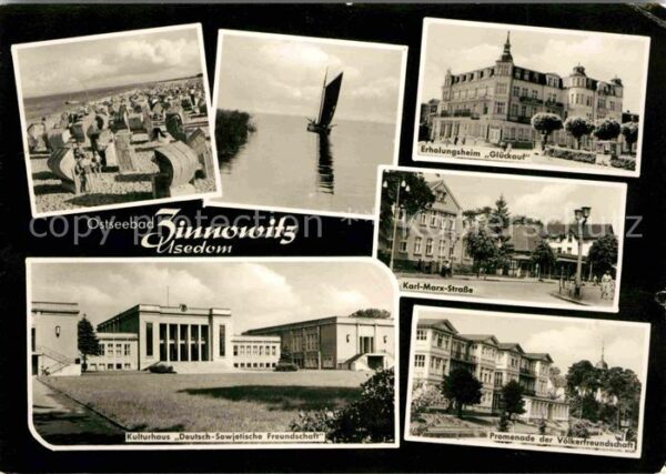 Zinnowitz Ostseebad Karl Marx Straße Kulturhaus Freundschaf