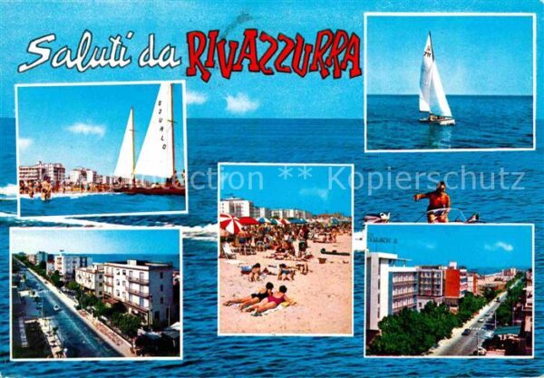 Rivazzurra Strand Segelboote Promenade