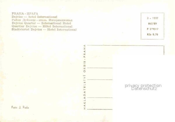 Praha Prahy Prague Hotel International Stadtviertel Dejvic – Bild 2