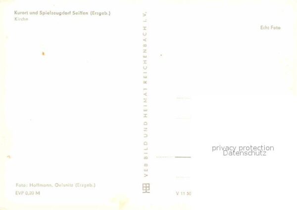 Seiffen Erzgebirge Kurort Spielzeugdorf Kirche – Bild 2