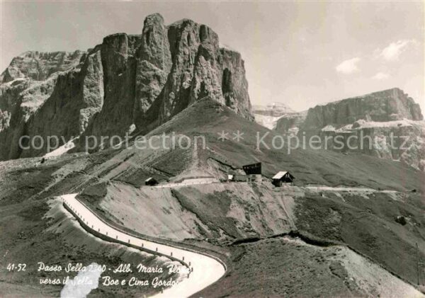 Passo Sella Albergo Maria Flora Boe e Cima Gordol