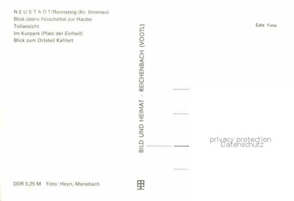 Neustadt Rennsteig Reischetal Haube Panorama – Bild 2