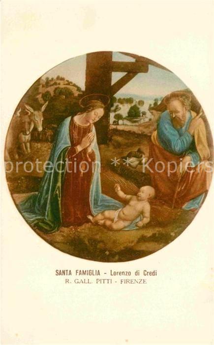 Kuenstlerkarte Lorenzo di Credi Santa Famiglia