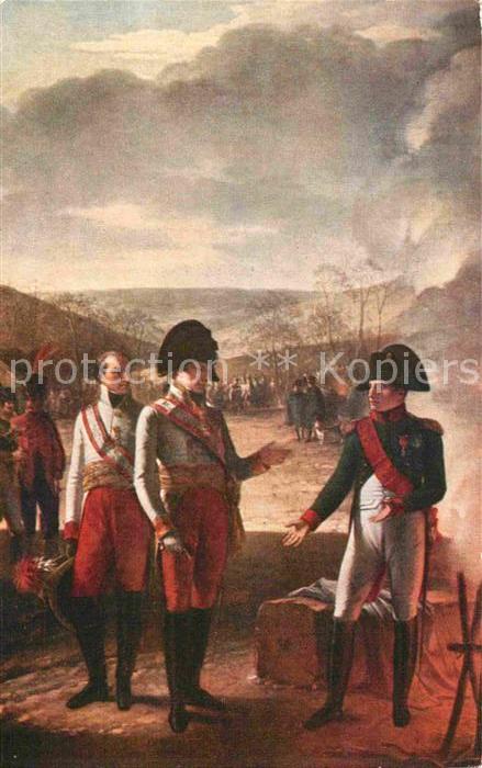 Kuenstlerkarte Pierre Prud_ Hon Entrevue de Napoleon e
