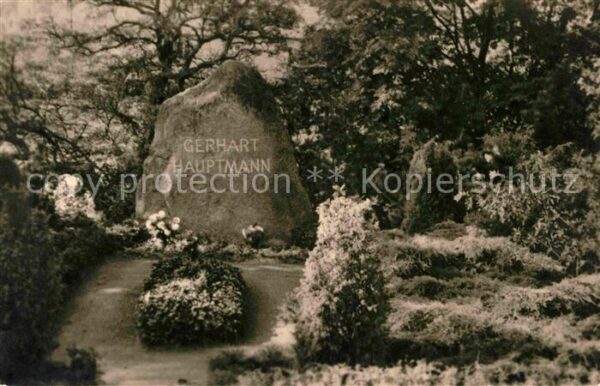 Tod Grab Gerhart Hauptmann Kloster Hiddense