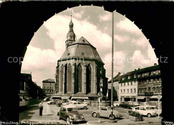 Foto Popp Nr. 351 Heidelberg Heiliggeistkirche am Mar