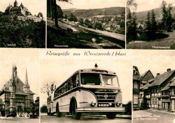 Autobus Omnibus Wernigerode Rathaus Schloss Christianen