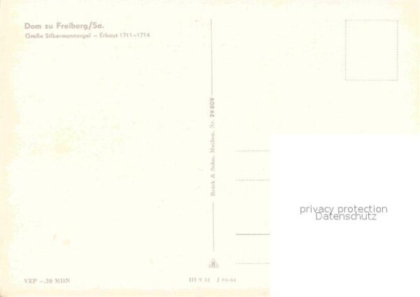 Kirchenorgel Dom Freiberg Silbermannorgel – Bild 2