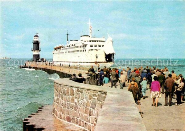 Faehre Ferry Bac Traghetto-- Warnemünde Mole