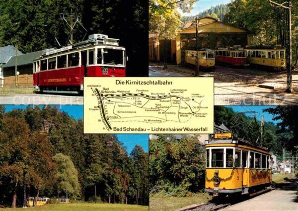 Strassenbahn Kirnitzschtalbahn Depot Triebwagen 9 un