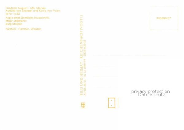 Adel Friedrich August I. Burg Stolpen – Bild 2