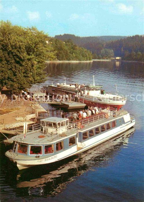 Motorschiffe Schiffanlegestelle Saalburg Saale