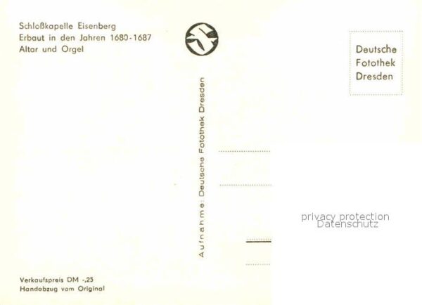 Kirchenorgel Schlosskapelle Eisenberg – Bild 2