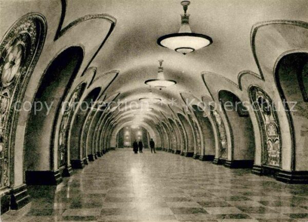 U-Bahn Subway Underground Metro Moskau Metro Nowoslobodskaya