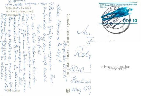 Kirchenglocke Churchbell Cloche Eglise Glockenturm Zingst – Bild 2