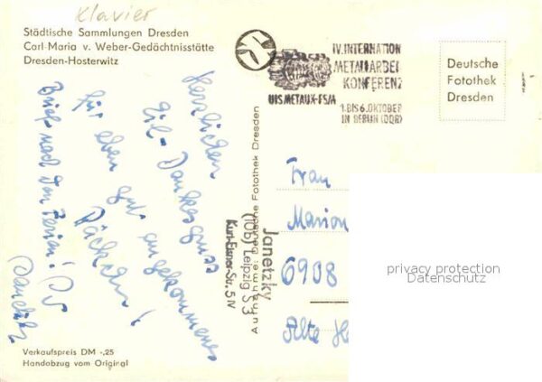 Klavier Carl Maria von Weber Gedächtnisstätte D – Bild 2