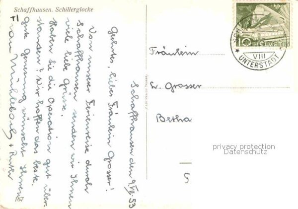 Kirchenglocke Churchbell Cloche Eglise Schaffhausen Schillerglocke – Bild 2