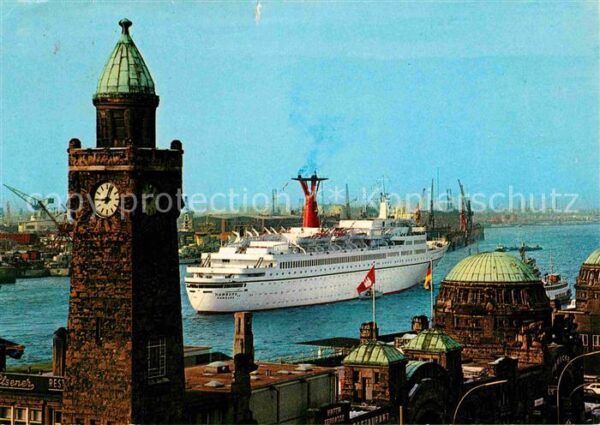 Schiffe Ships Navires TS Hamburg St. Pauli-Landungsbrücken