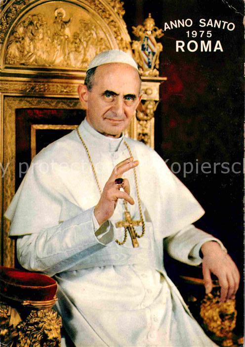 Papst Paulus P.P. VI. Anno Santo 1975 Roma