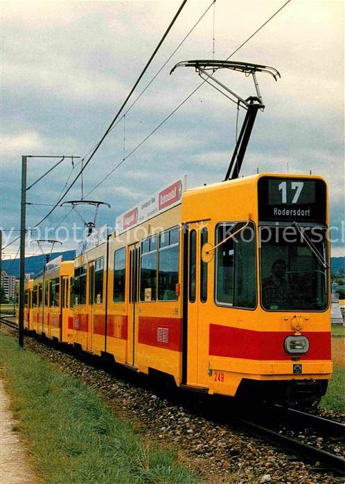 Strassenbahn Be 4/6 249 Dreifachtraktion BLT-Linie 1