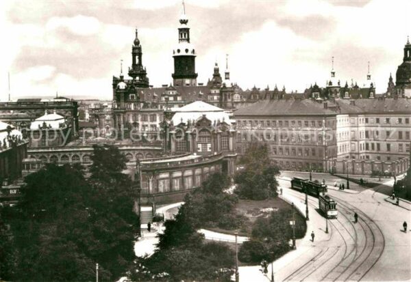 Strassenbahn Dresden Sophienstrasse Zwinger Schloss