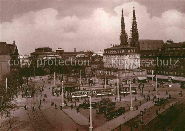 Strassenbahn Dresden Postplatz 1920er Jahre