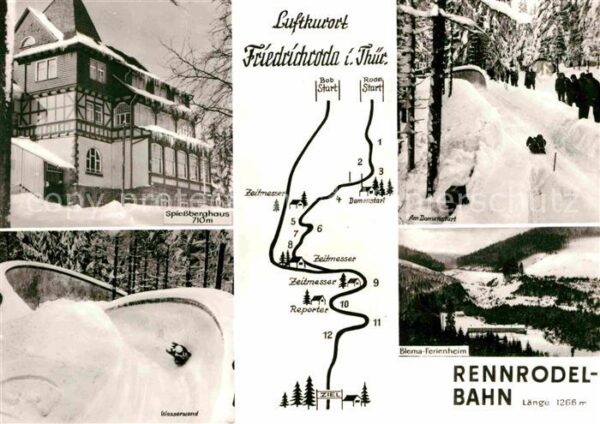 Bobsport Rennrodelbahn Friedrichroda Spiessbergh